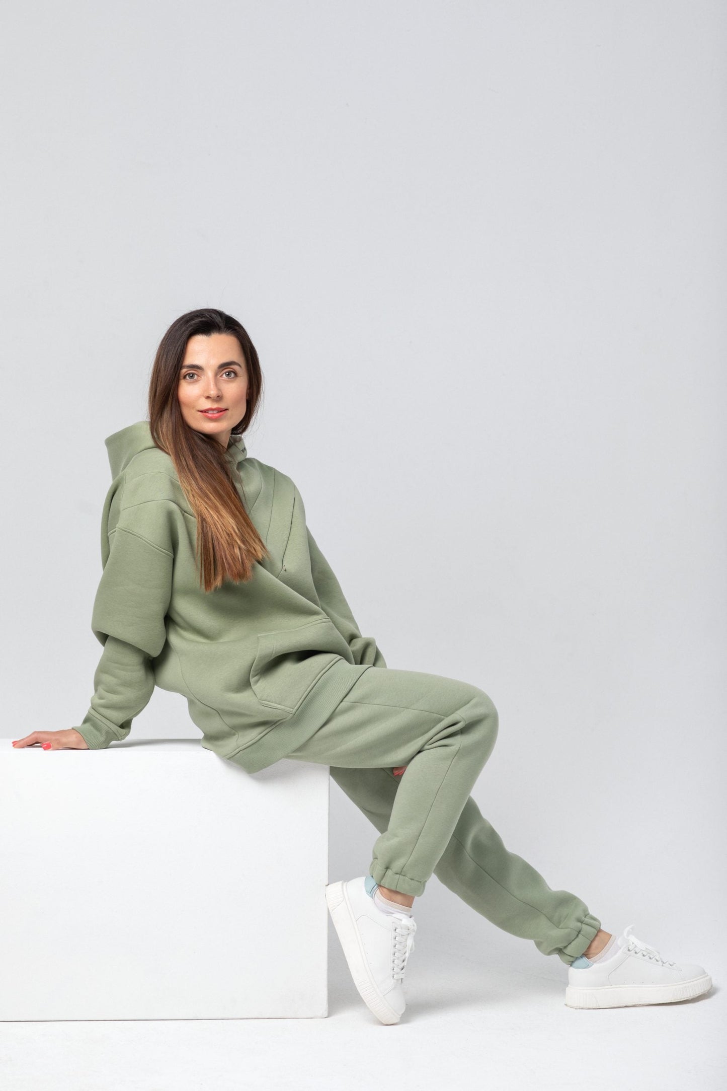 Oversized hoodie Olive