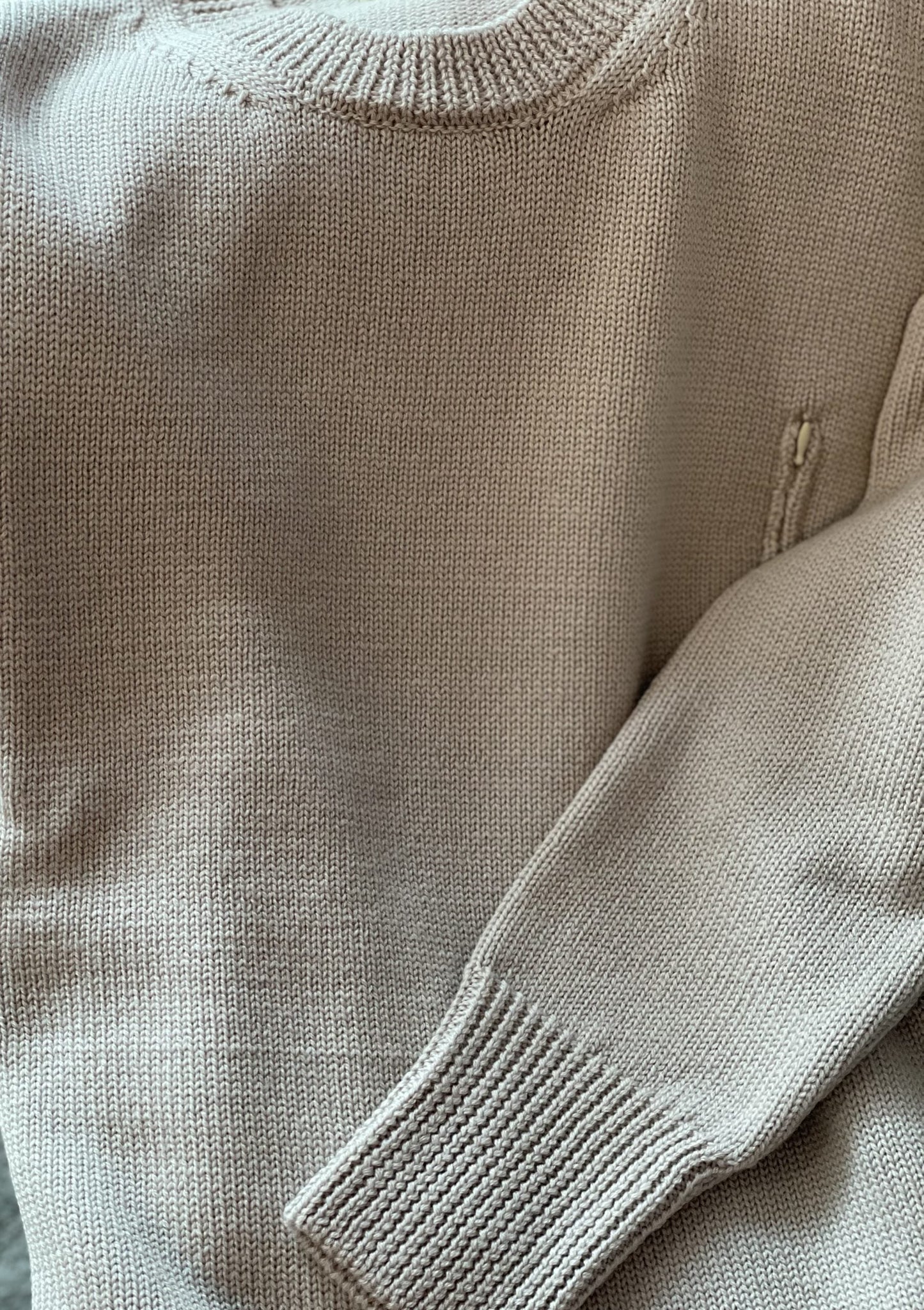 Beige maternity oversized sweater