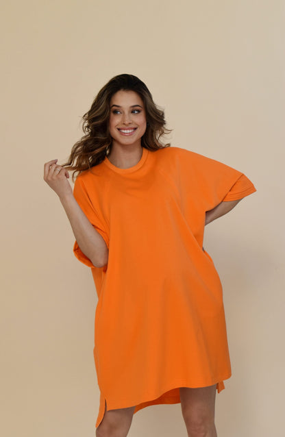 T-shirt Dress Orange