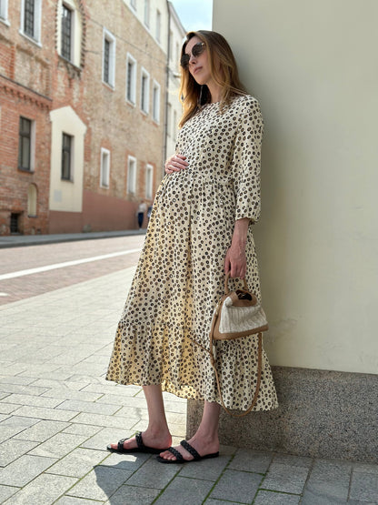 Maternity dress "Dots" Multicolored