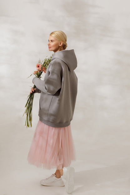 Oversized hoodie Stone