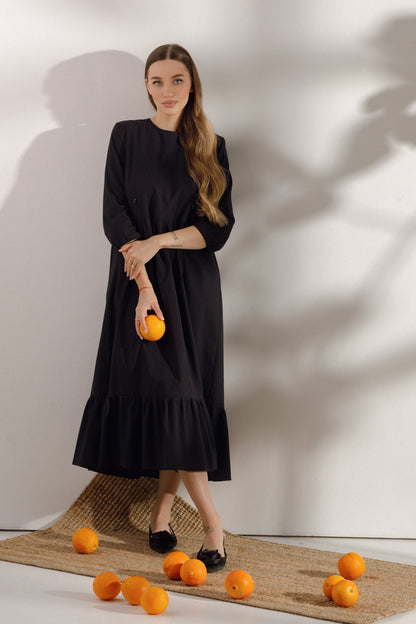 Maternity maxi dress Black