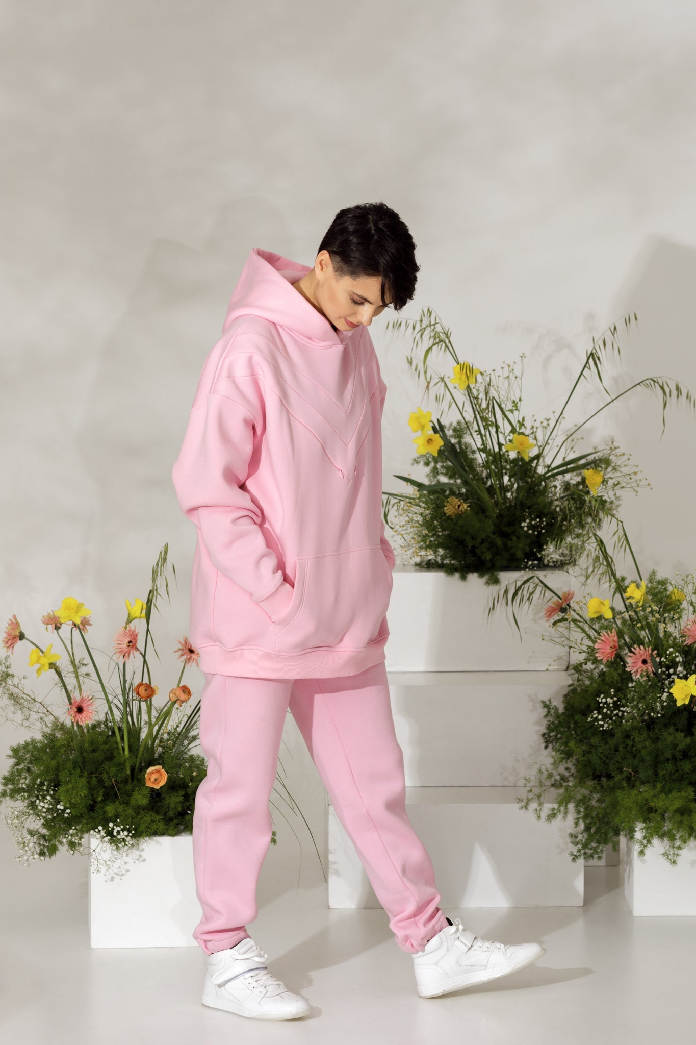 Jogging trousers Happy pink