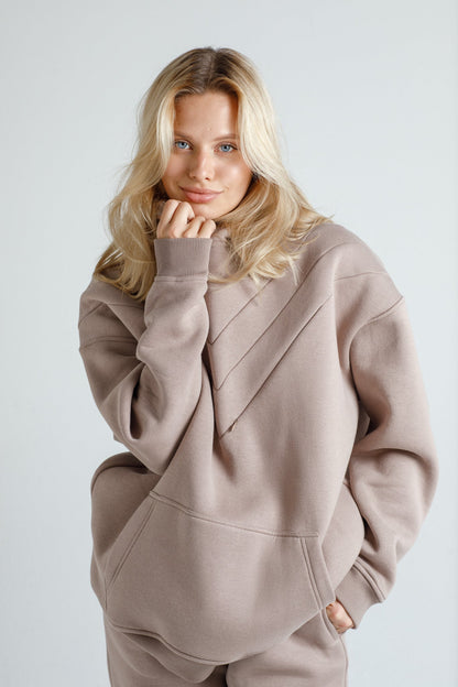 Oversized hoodie Cappuccino