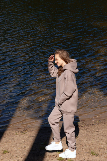 Oversized hoodie Cappuccino
