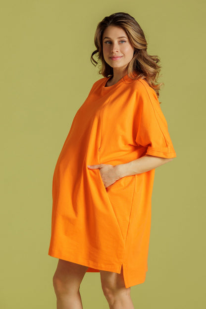 T-shirt Dress Orange